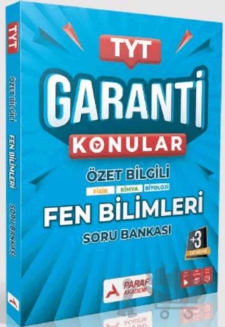 TYT Fen Bilimler Garanti Konular Soru Bankası – Kollektif – Paraf Akademi kitap kapağı