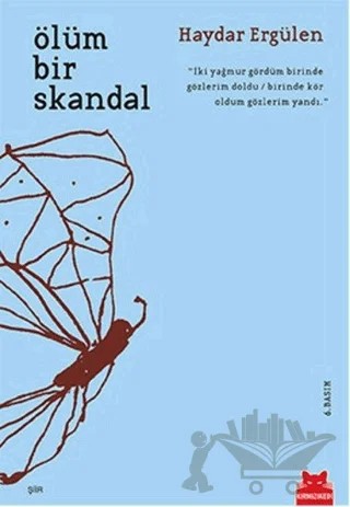 Ölüm Bir Skandal – Haydar Ergülen – Kırmızı Kedi Yayınevi kitap kapağı