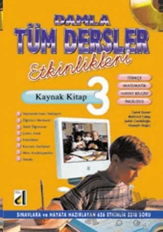 Damla Tüm Dersler Etkinlikleri Kaynak Kitap 3 – Cemil Duran – Damla Yayınevi kitap kapağı
