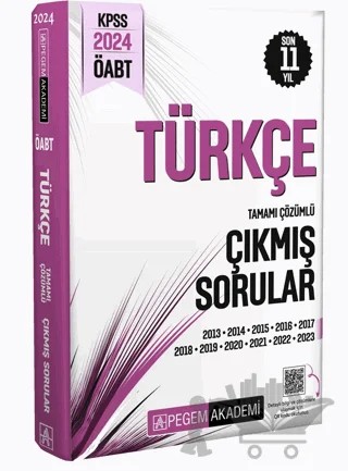 KPSS ÖABT Türkçe Tamamı Çözümlü Çıkmış Sorular – Kolektif – Pegem Akademi Yayıncılık kitap kapağı
