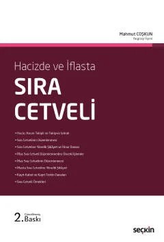 Hacizde ve İflastaSıra Cetveli – Mahmut Çoşkun – Seçkin Yayıncılık kitap kapağı