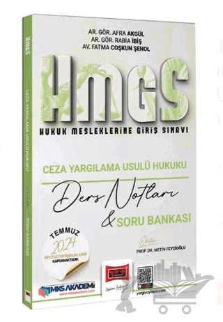 2025 Hukuk Mesleklerine Giriş Sınavı Ceza Yargılama Usulü Hukuku Ders Notları & Soru Bankası – Kolektif – Yargı Yayınevi kitap kapağı