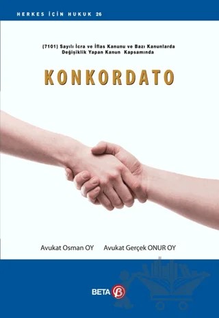 Konkordato – Osman Oy, Gerçek Onur Oy – Beta Yayınevi kitap kapağı
