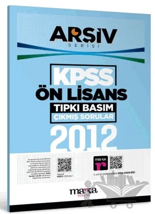 2012 KPSS Ön Lisans Arşiv Serisi Tıpkı Basım Çıkmış Sorular – Kolektif – Marka Yayınları kitap kapağı