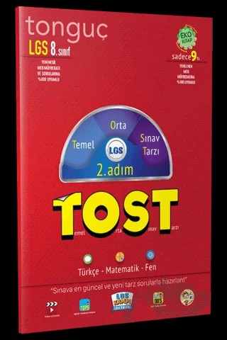 Tonguç 8. Sınıf LGS Tost 2. Adım Türkçe - Matematik - Fen – Kolektif – Tonguç Akademi kitap kapağı