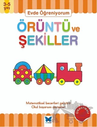 Evde Öğreniyorum - Örüntü ve Şekiller – Jenny Ackland – Mavi Kelebek Yayınları kitap kapağı