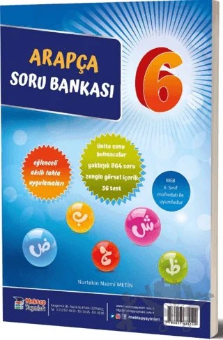 6. Sınıf Arapça Soru Bankası – Nurtekin Nazmi Metin – Mektep Yayınları kitap kapağı
