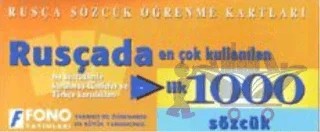 Rusçada İlk 1000 Sözcük Kartları – Kolektif – Fono Yayınları kitap kapağı