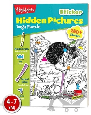 Sticker Hidden Pictures Doğa Puzzle (2 Kitap) – Kolektif – Dikkat Atölyesi Yayınları kitap kapağı