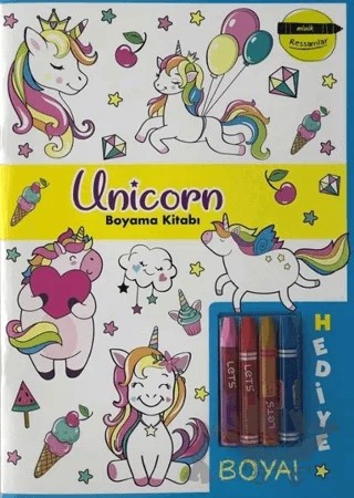 Unicorn Boyama Kitabı - Minik Ressamlar – Kolektif – Doğan Egmont Yayıncılık kitap kapağı