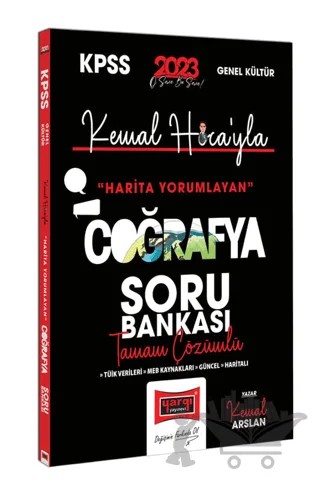 Yargı Yayınları 2023 KPSS Kemal Hoca'yla Harita Yorumlayan Coğrafya Tamamı Çözümlü Soru Bankası – Kemal Arslan – Yargı Yayınevi kitap kapağı