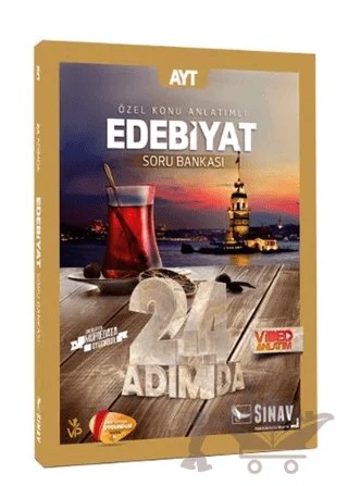 AYT Edebiyat 24 Adımda Özel Konu Anlatımlı Soru Bankası – Kolektif – Sınav Yayınları kitap kapağı