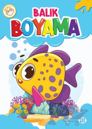 Neşeli Balık Boyama – Kollektif – Dokuz Çocuk kitap kapağı