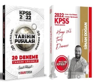 2022 Hangi KPSS Tarih 15 Deneme - Doğru Tercih Tarihin Pusulası 20 Deneme 2'li Set – Kolektif – Hangi KPSS Yayınları kitap kapağı