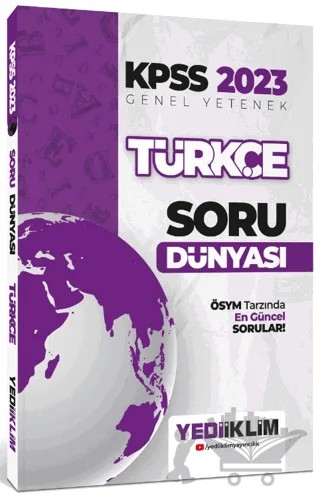 2023 KPSS Genel Yetenek Türkçe Soru Dünyası – Kolektif – Yediiklim Yayınları kitap kapağı