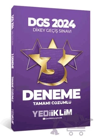 2024 DGS Tamamı Çözümlü 3 Deneme – Kolektif – Yediiklim Yayınları kitap kapağı