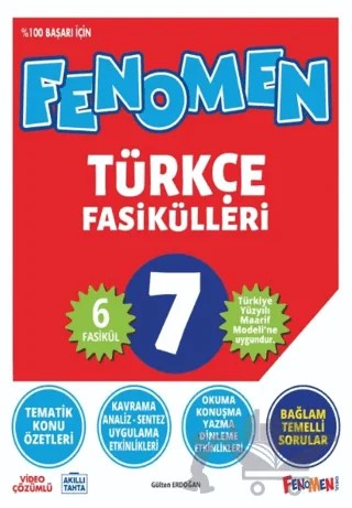 7. Sınıf Türkçe Fenomen Fasikülleri – Gülten Erdoğan – Fenomen Yayınları kitap kapağı