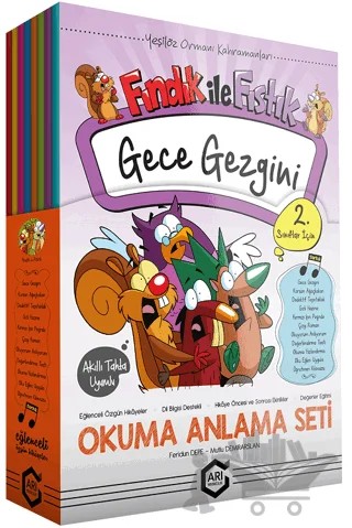 2. Sınıf Okuma Anlama Seti Fındık İle Fıstık – Feridun Depe, Mutlu Demirarslan – Arı Yayıncılık kitap kapağı
