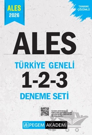 2026 ALES Tamamı Çözümlü Türkiye Geneli 1-2-3 (3'lü Deneme Seti) – Kolektif – Pegem Akademi Yayıncılık kitap kapağı