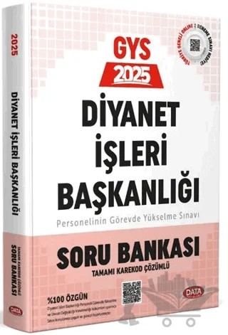 2025 Diyanet İşleri Başkanlığı Personelin Görevde Yükselme Sınavı Soru Bankası- Karekod Çözümlü – Kolektif – Data Yayınları kitap kapağı
