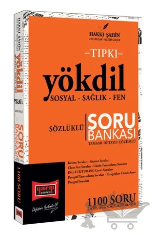 2024 Tıpkı YÖKDİL Sosyal - Sağlık - Fen Sözlüklü Tamamı Detaylı Çözümlü Soru Bankası – Hakkı Şahin – Yargı Yayınevi kitap kapağı