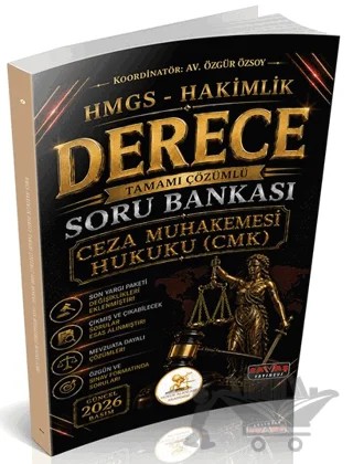 HUKAL HMGS-Hakimlik Derece Ceza Muhakemesi Hukuku Soru Bankası – Özgür Özsoy – Savaş Yayınevi kitap kapağı