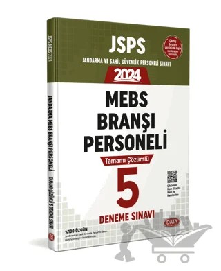 JSPS Jandarma ve Sahil Güvenlik Personeli Sınavı MEBS Branşı Personeli Tamamı Çözümlü 5 Deneme Sınavı – Kolektif – Data Yayınları kitap kapağı