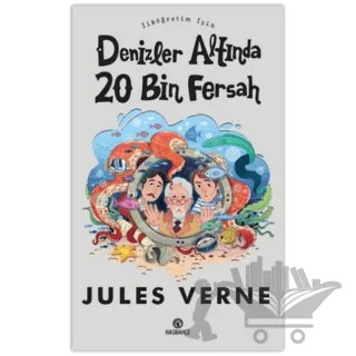 İlköğretim İçin Denizler Altında 20 Bin Fersah – Jules Verne – Hasbahçe kitap kapağı