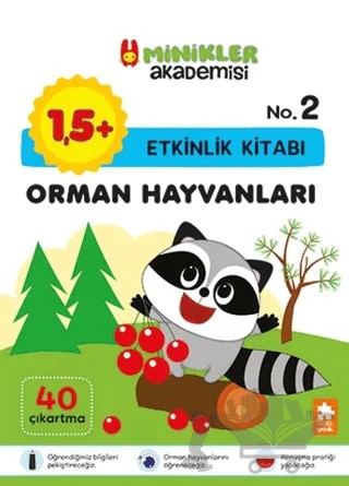 Minikler Akademisi – Orman Hayvanları – Ilona Bakše – Eksik Parça Yayınları kitap kapağı