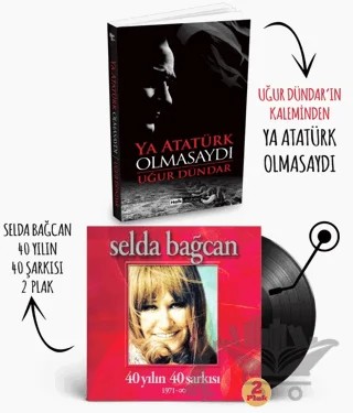 Plaklı Kitaplar - Ya Atatürk Olmasaydı – Uğur Dündar – Halk Kitabevi kitap kapağı