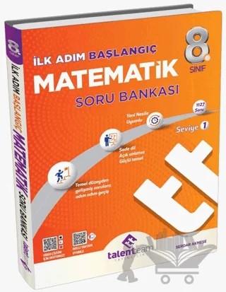 8. Sınıf Matematik Başlangıç Soru Bankası – Kolektif – Talentteam Yayıncılık kitap kapağı