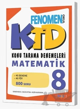 Fenomen 8 Matematik Konu Tarama Denemeleri – Kolektif – Fenomen Yayınları kitap kapağı
