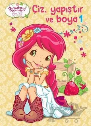 Çilek Kız - Çiz Yapıştır Boya 1 – Kolektif – Doğan Egmont Yayıncılık kitap kapağı