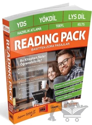 YDS YÖKDİL LYS DİL Hazırlık Atlama TOEFL IELTS Reading Pack Basitten Zora Pasajlar – Fırat Ay – Yargı Yayınevi kitap kapağı