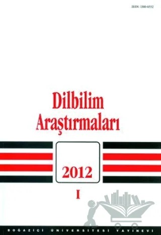 Dilbilim Araştırmaları 2012 / 1 – Boğaziçi Üniversitesi Yayınevi kitap kapağı