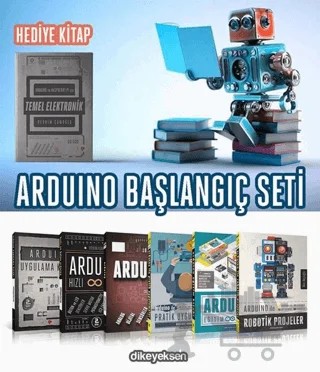 Arduino Başlangıç Seti (7 Kitap Takım) – Akın Akçaoğlu, Coşkun Taşdemir, Gökhan Dökmetaş, Mustafa Karakaş, Volkan Kanat – Dikeyeksen Yayın Dağıtım kitap kapağı