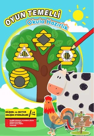 Oyun Temelli Okula Hazırlık Doğa – Kolektif – Doğan Çocuk kitap kapağı