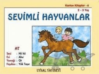 Karton Kitaplar 6 Sevimli Hayvanlar – Mürşide Uysal – Uysal Yayınevi kitap kapağı