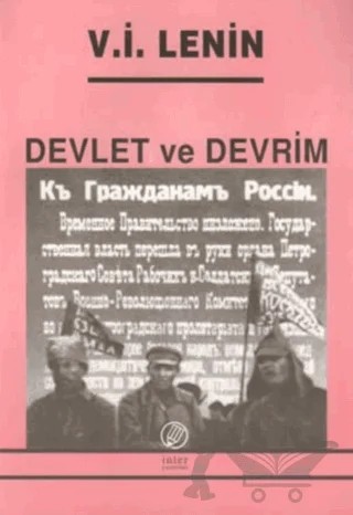 Devlet ve Devrim – Vladimir Ilyiç Lenin – İnter Yayınları kitap kapağı