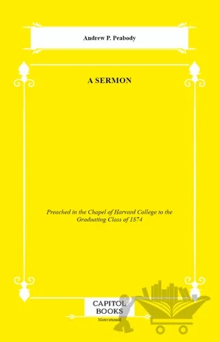 A Sermon – Andrew P. Peabody – Capitol Books kitap kapağı