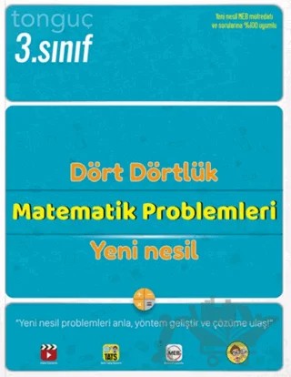 3. Sınıf Dört Dörtlük Matematik – Kolektif – Tonguç Akademi kitap kapağı