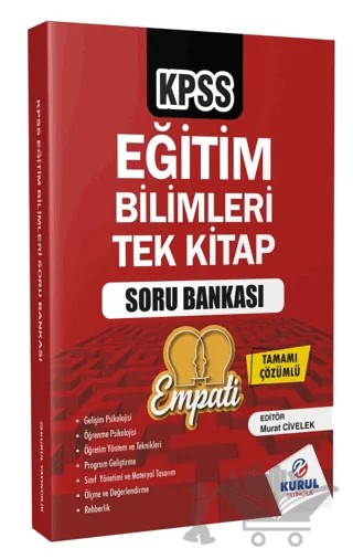 2024 KPSS Empati Eğitim Bilimleri Tek Kitap Çözümlü Soru Bankası – Kolektif – Kurul Yayıncılık kitap kapağı