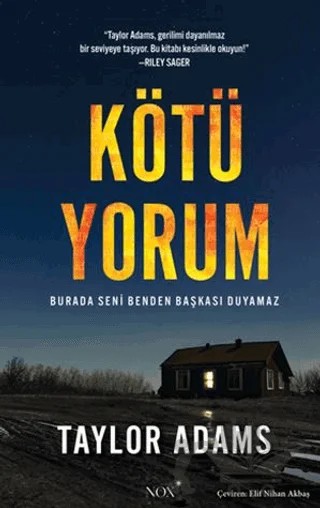 Kötü Yorum – Taylor Adams – Nox Yayınları kitap kapağı