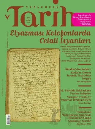 Toplumsal Tarih Dergisi Sayı: 265 Ocak 2016 – Tarih Vakfı Yurt Yayınları - Toplumsal Tarih Dergisi kitap kapağı