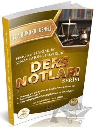 HUKAL HMGS - Hakimlik Ceza Hukuku Genel Hükümler Ders Notları – Özgür Özsoy, Ernil Şahin – Savaş Yayınevi kitap kapağı