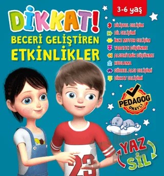 Dikkat Ve Beceri Geliştirici Etkinlikler Mavi Seri – Bilge Öztepe – Fox Toys kitap kapağı