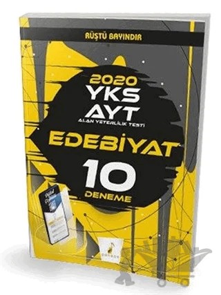 YKS AYT 2021 Edebiyat Dijital Çözümlü 10 Deneme Sınavı – Rüştü Bayındır – Pelikan Tıp Teknik Yayıncılık kitap kapağı