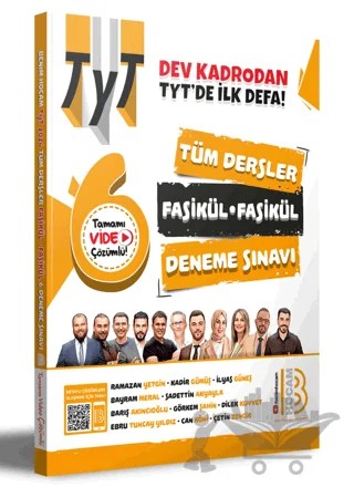 TYT Tüm Dersler Tamamı Video Çözümlü Fasikül Fasikül Deneme Sınavı – Kolektif – Benim Hocam Yayınları kitap kapağı