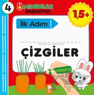 Minikler Akademisi 4 - Çizgiler – Ilona Bakše – Eksik Parça Yayınları kitap kapağı