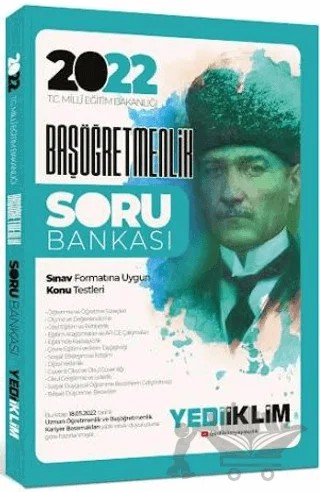 2022 MEB Başöğretmenlik Soru Bankası – Kolektif – Yediiklim Yayınları kitap kapağı